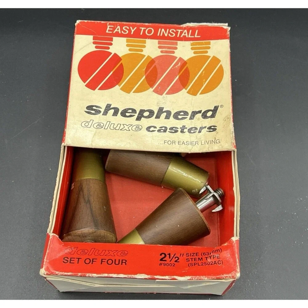 VTG Shepherd Deluxe Caster Wooden Stem 2 1/2
